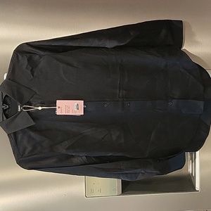 Quince Washable Silk Long Sleeve Blouse Black S